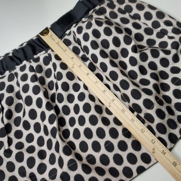 M BUBBLE SKIRT RIBBON TRIM BLACK CREAM POLKA DOT DOTS FULL MEDIUM 21 - Picture 8 of 8